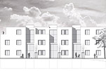 Neubau einer Hausgruppe - Ansicht Ost
